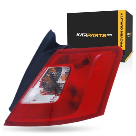 KarParts360 For Ford Taurus 2010 2011 2012 Tail Light Passenger Side | SE/SEL Model | On Quarter Panel | Red/Clear Lens | Plastic Lens/Housing | With Bulbs | Replacement For FO2819149 | AG1Z13404E