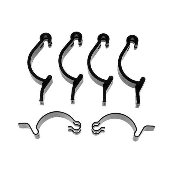 KarParts360 For Ford Transit-250 2018 19 20 21 22 2023 Airbox Clip Assortment | Plastic, Steel | Black Color | 0.208 Inches; 0.25 Inches Inside Diameter | Replacement For 7H6Z9628A, 7H6Z9628AA