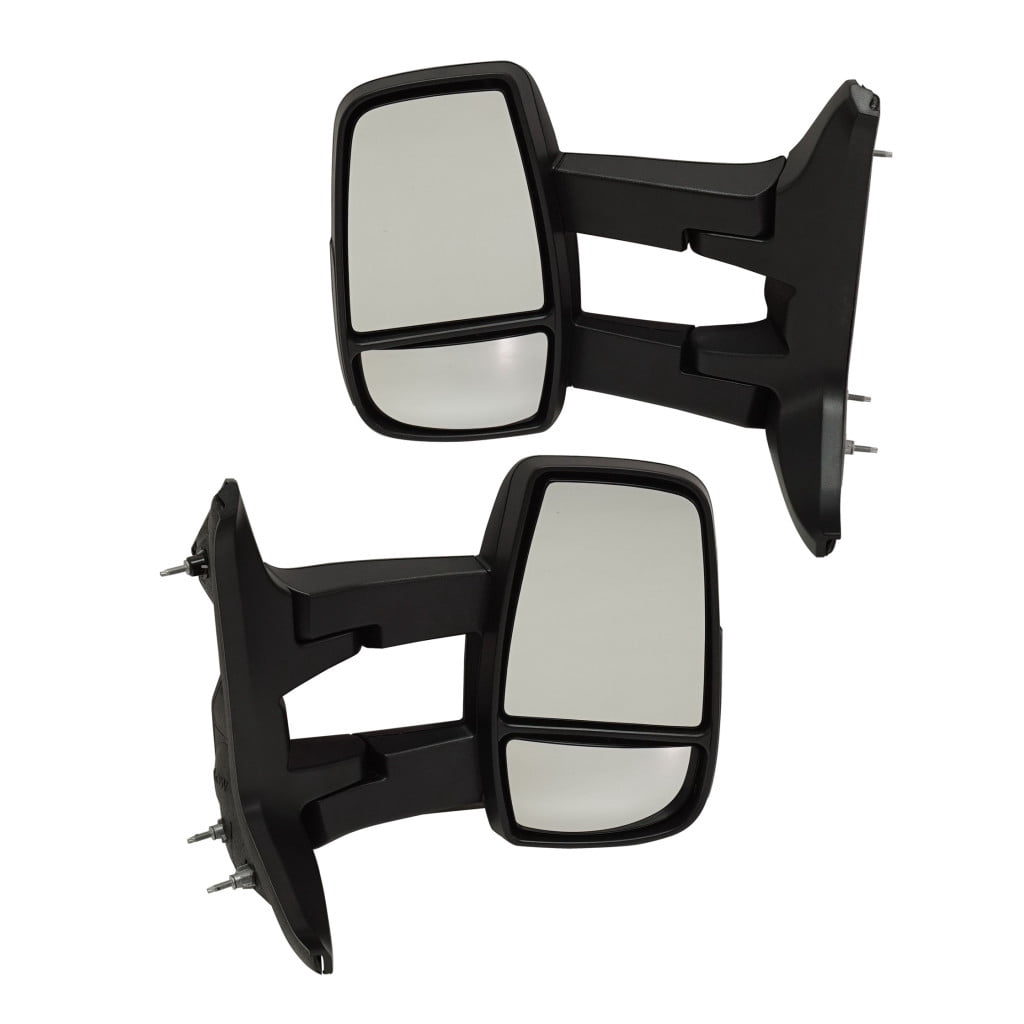 Pair Of Manual Door Mirrors For 2006-2011 Ford Ranger - Textured Black, Non-Heated Replacement