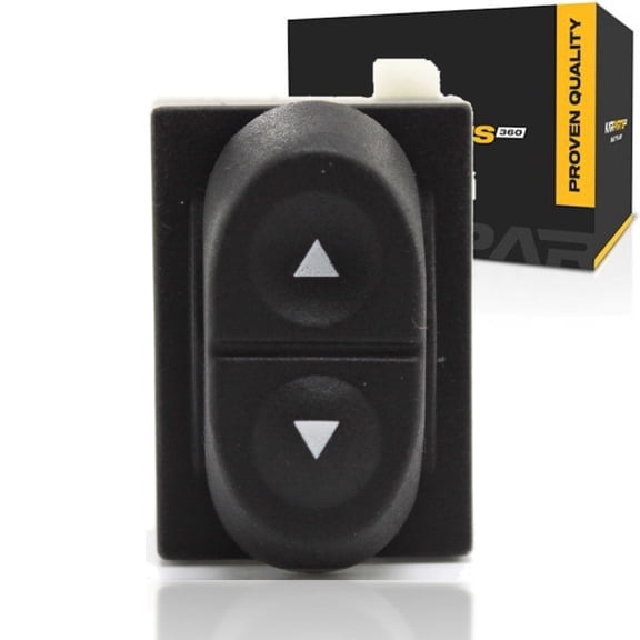 KarParts360 For Ford Windstar 2003 Window Switch Driver OR Passenger Side | Front | Single Piece | Black | 1 Button Count | 5 Prong Connector | Replacement For E6DZ14529C