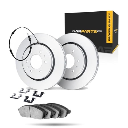 KarParts360 For Freightliner Sprinter 4500/3500 2019 2020 2021 Brake Rotor Set | Cast Iron | Vented | Commercial / Fleet Duty Driving Style | Plain Style