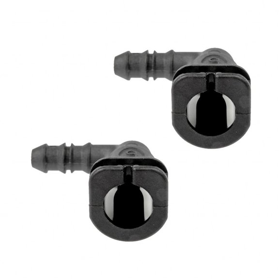 KarParts360 Fuel Line Connector | Plastic | Quick Disconnect End 1 | Hose Barb End 2 | 5/16 Inches Fitting Size End 1 and 2