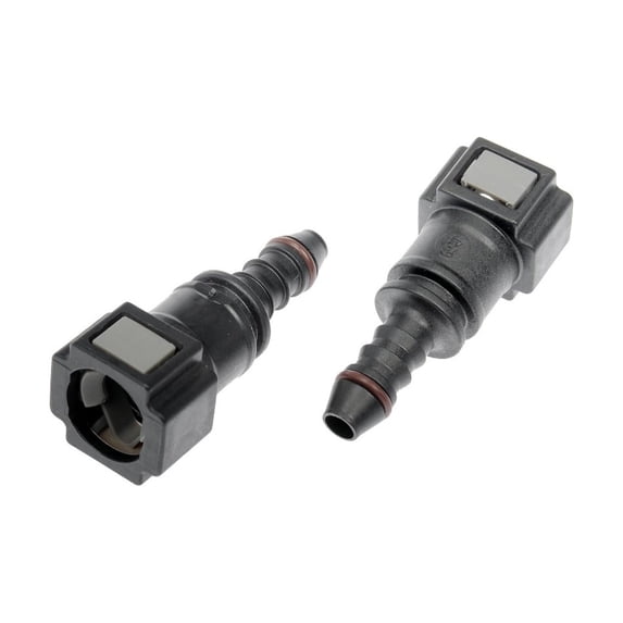 KarParts360 Fuel Line Connectors | Plastic | Male Inverted Flare End 1 Type | Barb End 2 Connector Type | Quick Disconnect Fuel Line Connector Design | 5/16 Inches Fitting Size End 1