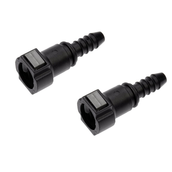 KarParts360 Fuel Line Connectors | Plastic Material | 0.39 Inches Fitting Size End 1 | Quick Disconnect End 1 Connector | 2 Pieces