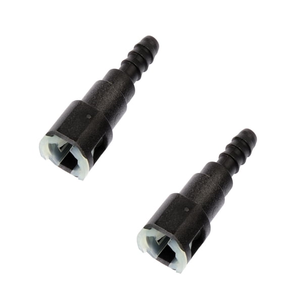 KarParts360 Fuel Line Connectors | Plastic Material | 5/16 Inches Fitting Size End 1 and 2 | Quick Disconnect End 1 Connector | 2 Pieces | Replacement For 25625187