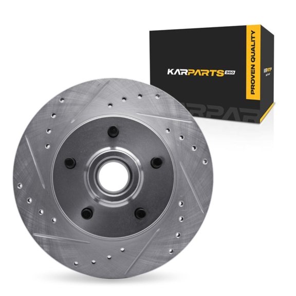 KarParts360 For GMC C1500 1990 1991 Brake Rotor Front, Driver Side | Cast Iron | Vented | Silver Finish | 24.5 Millimeters/0.96 Inches Discard Thickness | 295 Millimeters/11.61 Inches Outside Diamete