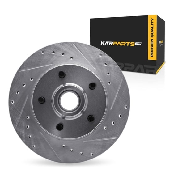 KarParts360 For GMC C1500 1990 1991 Brake Rotor Front, Passenger Side | Cast Iron | Silver Finish | 24.5 Millimeters/0.96 Inches Discard Thickness | 295 Millimeters/11.61 Inches Outside Diameter