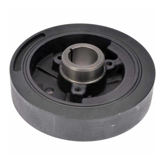 KarParts360 For GMC C2500/C3500 1994-2000 Harmonic Balancer | Cast Iron | Black | Serpentine Drive Belt | Keyway Type | 65MM Depth | Replacement For 10216452, 12550880