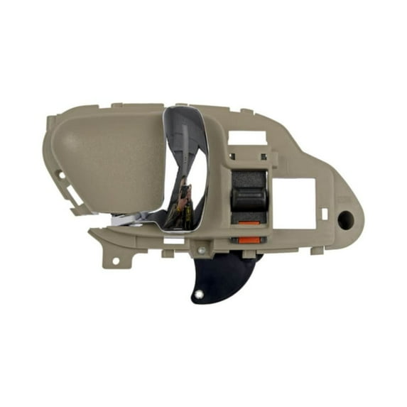 KarParts360 For GMC C3500HD 1995-2002 Interior Door Handle Front, Driver OR Passenger Side | Single Piece | Beige Housing | Plastic | Chrome Lever | Lockable | Irregular | Replacement For 15019125