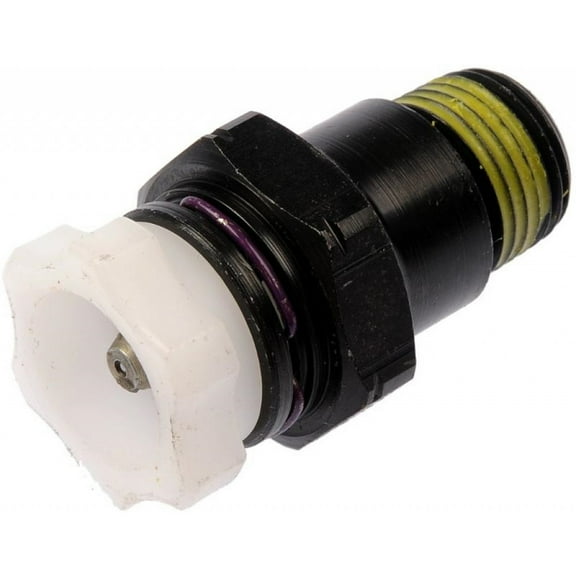 KarParts360 For GMC C6500/C5500/C4500 Topkick 2003-2009 Engine Oil Cooler Line Connector | Steel | Black | Straight Angle | Male Thread End 1 | Quick Disconnect End 2 | For 15170227, 25794270