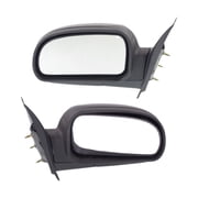 KarParts360 For GMC Jimmy 2003 2004 2005 Door Mirrors Driver And Passenger Side | Pair | Textured Black | Manual Adjust | Non-Heated | Excluded Signal Light | 2005 To 2009 Style | GM1321264, GM132026
