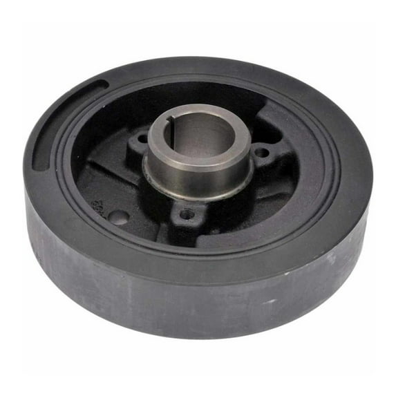 KarParts360 For GMC K3500/K2500 1994-2000 Harmonic Balancer | Cast Iron | Black | Serpentine Drive Belt | Keyway Type | 65MM Depth | Replacement For 10216452, 12550880