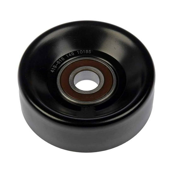 KarParts360 For GMC S15 1990 Idler Pulley | Steel | Serpentine Belt Type | Black Color | 17 Millimeters Inside Diameter | 1 Mounting Hole | 1 Pulley Bearing | Replacement For 88920955