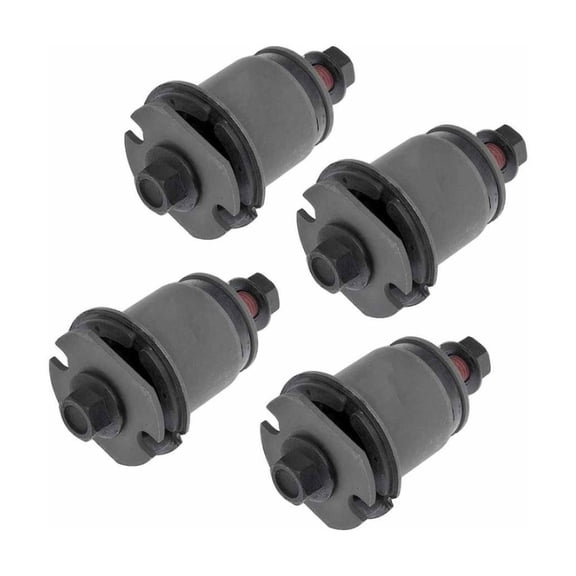 KarParts360 For GMC Sierra 1500 2007-2018 Differential Mount Bushing | 4 Pieces | Steel Material | Natural Finish | With 4 Mounting Nuts/4 Mounting Bolts | Replacement For 15201932, 15201933