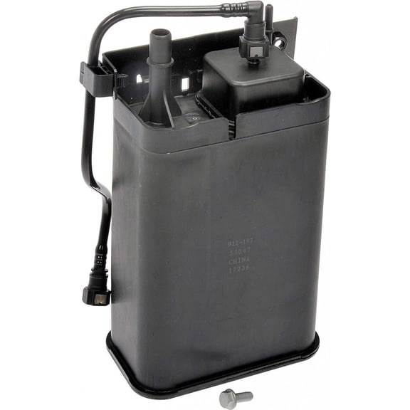 KarParts360 For GMC Sierra 1500/2500 HD 2001 2002 2003 Vapor Canister | Plastic Black | Carbon Filter | Nylon Housing | 10.1 In. Length | 0.31 In. Inside Diameter | Replacement For 15130738, 17113539