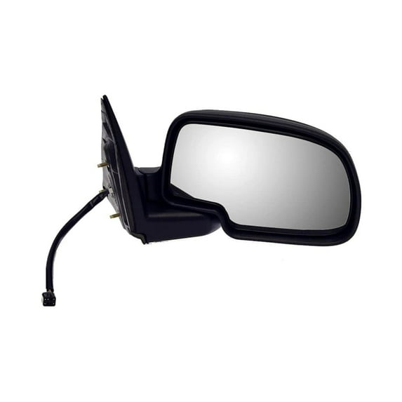 KarParts360 For GMC Sierra 1500 HD 2005 2006 Side View Mirror Passenger Side | Black Housing | Plastic | Electric Adjustment | Glass Clear | Powered Mirror | Replacement For 15226945