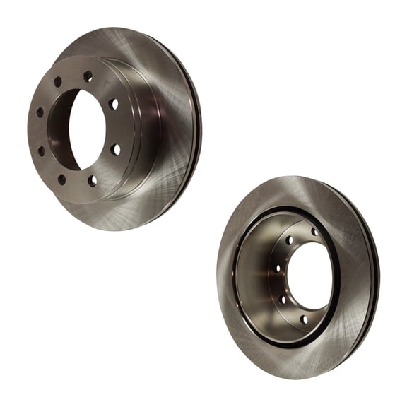 KarParts360 For GMC Sierra 2500 1999 00 01 02 03 2004 Brake Discs Rear | Pair | Cast Iron | Natural | Plain Surface | 12.99 Inches Diameter | Vented | With 8 Lugs | Replacement For 15712803