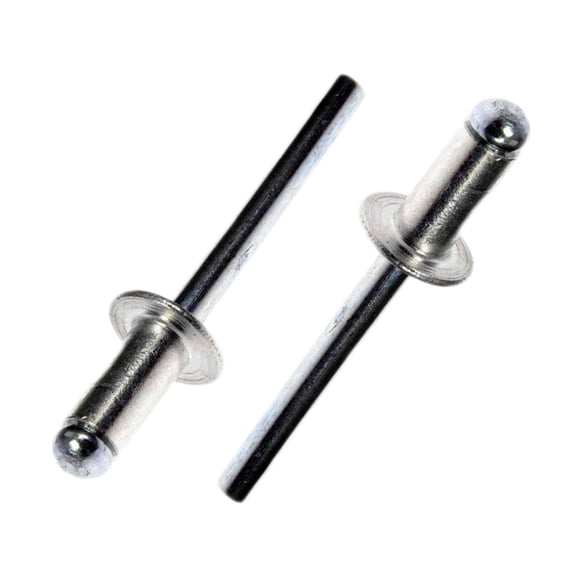 KarParts360 For GMC Sierra 2500/3500 HD 2007-2014 Bumper Blind Rivets | Steel Mandrel | Silver Color | Rounded Head Type | Blind Steel Rivets Type | 0.15 Inches Diameter | Replacement For 11610383