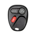 thumbnail image 1 of KarParts360 For GMC Sierra 3500 2001 2002 Keyless Remote Case | Plastic Material | Black | Lock/Unlock/Panic Button Functions | 3 Buttons | Replacement For 15042968, 15732803, 1 of 4