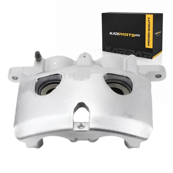 KarParts360 For GMC Sierra 3500 HD 2020-2026 Disc Brake Caliper Driver Side | Front | Stainless Steel | Silver | Floating Caliper | 40.00 Core Charge | 2.36 in. / 59.87 mm Piston Diameter | 2 Piston