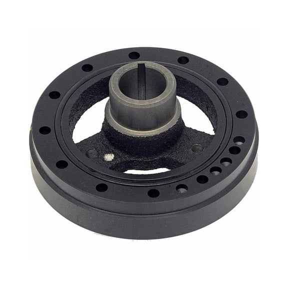 KarParts360 For GMC Sonoma 1999 00 01 02 03 2004 Harmonic Balancer | Black Color | Serpentine Drive Belt Type | Keyway Type | 1 Mounting Hole | Replacement For 10224885, 8102248850