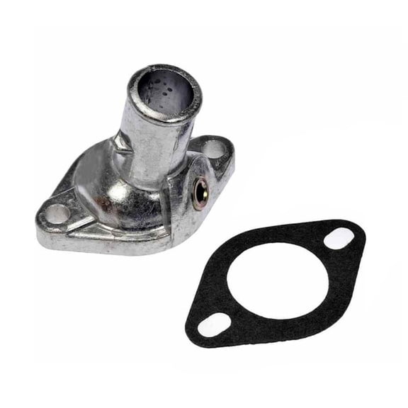 KarParts360 For GMC Syclone 1991 Engine Coolant Thermostat Housing | Metal Material | Natural | 75 Degrees Housing Neck Angle | 2 Mounting Hole Quantity | 1.188 Inches Outside Diameter | For 10172831