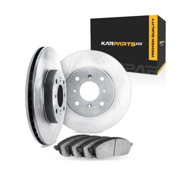 KarParts360 For Geo Metro 1990-1997 Brake Rotor Set Front | Cast Iron | Excluded Calipers | Vented Rotor | 120 Millimeters / 4.72 Inches Bolt Circle | 5 Lug