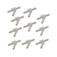 thumbnail image 1 of KarParts360 Hard Vacuum Tubing Y Connector | 10 Pieces | Plastic Material | White Color | 0.25 Inches Outer Diameter, 1 of 4