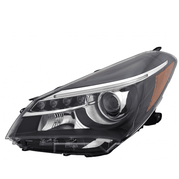 KarParts360 Headlight For Toyota Yaris Hatchback 2015 2016 2017 Driver Side | CAPA | w/ LED Daytime Running Light | Replacement For TO2518151 | 81170-0DA80