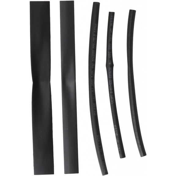 KarParts360 Heat Shrink Tubing | Plastic | Black | 1/2 Inches Maximum Diameter | 3/16 Inches Minimum Diameter