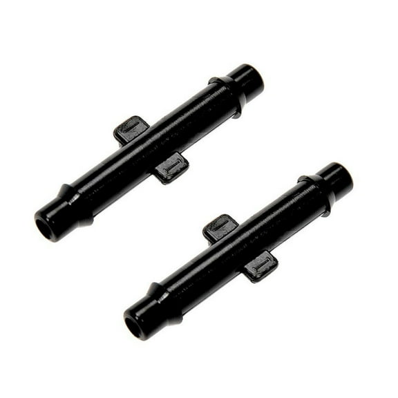 KarParts360 Heater Hose Connector | Nylon | Black | Barb End 2 | Barb; Quick Connect End 1 | 0.23 Inches End 1 Outside Diameter | 0.19 Inches End 2 Outside Diameter