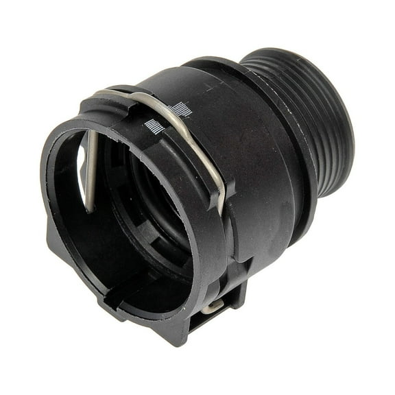 KarParts360 Heater Hose Connector | Nylon Material | Black | Barb, Quick Connect End 1 | Barb End 2 | Straight Fitting Angle