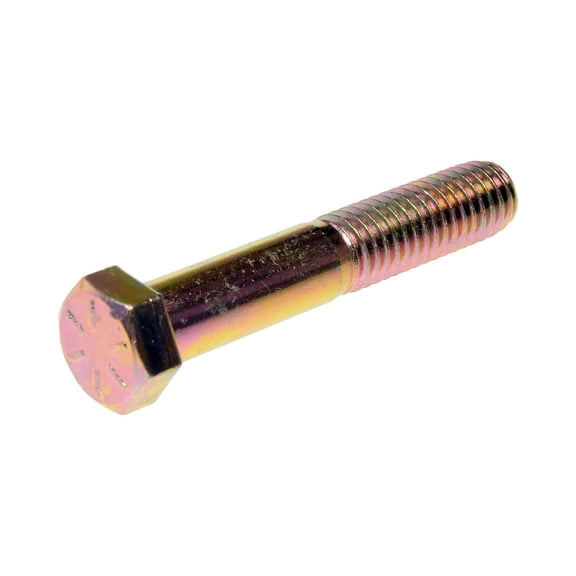 KarParts360 Hex Bolt | Steel Material | Yellow Zinc Finish | Hex Head Drive | Tap End | Coarse Thread | 8 Bolt Grade
