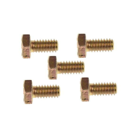 KarParts360 Hex Bolts | 5 Pieces | Steel | Zinc Plated, Natural | Hex Head Drive | Medium Thread | 10.9 Bolt Grade | 6MM Callout Size