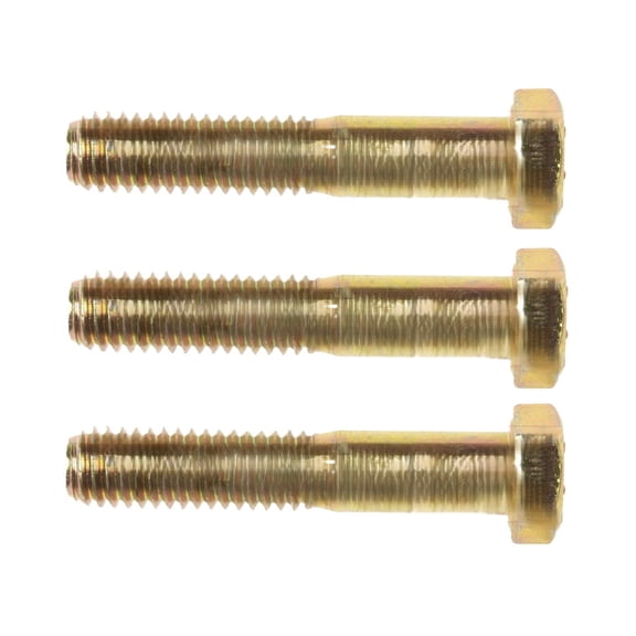 KarParts360 Hex Bolts | Steel Material | Yellow Zinc Finish | Hex Head Drive | Extra Fine Thread | 8 Bolt Grade | 3 Pieces
