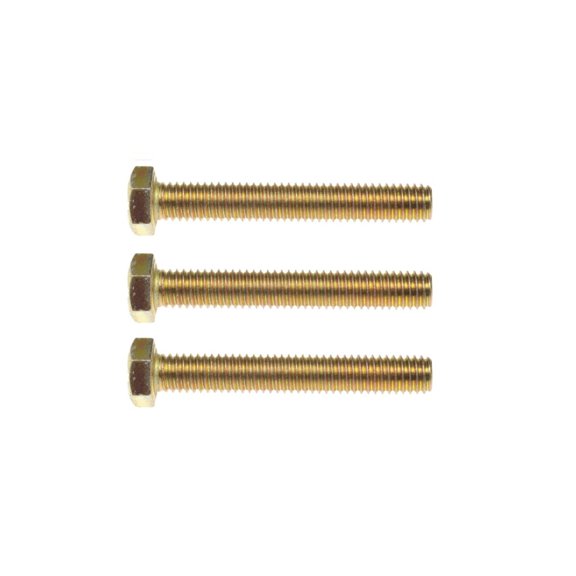 KarParts360 Hex Bolts | Steel Material | Yellow Zinc Finish | Hex Head Drive | Fine Thread | 3 Pieces