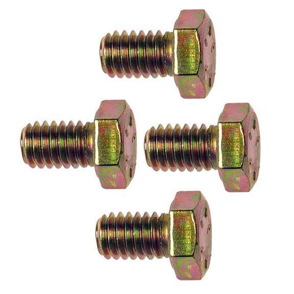 KarParts360 Hex Bolts | Steel Material | Yellow Zinc Finish | Hex Head Drive | Fine Thread | 8 Bolt Grade | 4 Pieces