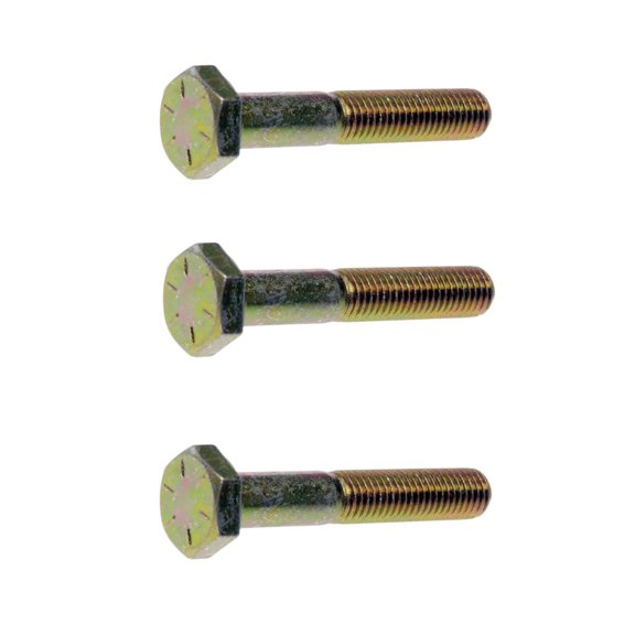KarParts360 Hex Bolts | Steel Material | Zinc Plated Finish | Hex Head Drive | Natural | Fine Thread | 8 Bolt Grade | 3 Pieces