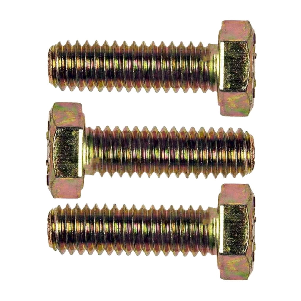 KarParts360 Hex Bolts | Steel Material | Zinc Plated Finish | Natural | Hex Head Drive | Coarse Thread | 8 Bolt Grade | 3 Pieces