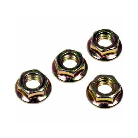 KarParts360 Hex Flange Nuts | Steel Material | Coarse Thread | 5/16-18 Inches Callout Size | 5/16-18 Thread Size | 4 Pieces