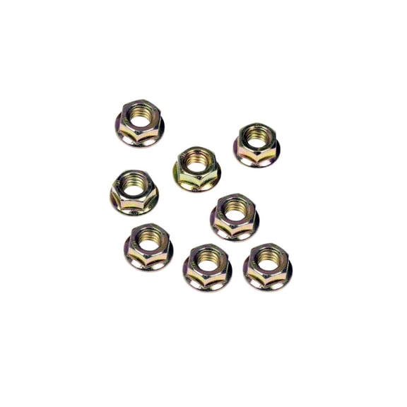 KarParts360 Hex Flange Nuts | Steel | Medium Thread Type | 6 Millimeters Callout Size | M6-1.0 Thread Size