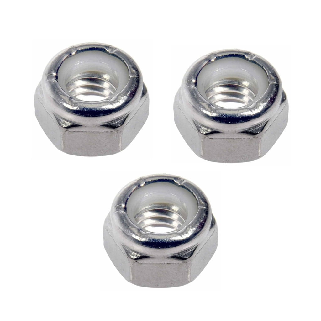 KarParts360 Hex Nuts | Stainless Steel Material | Coarse Thread | 1/4-20 Inches Callout Size | 1/4-20 Thread Size | 3 Pieces