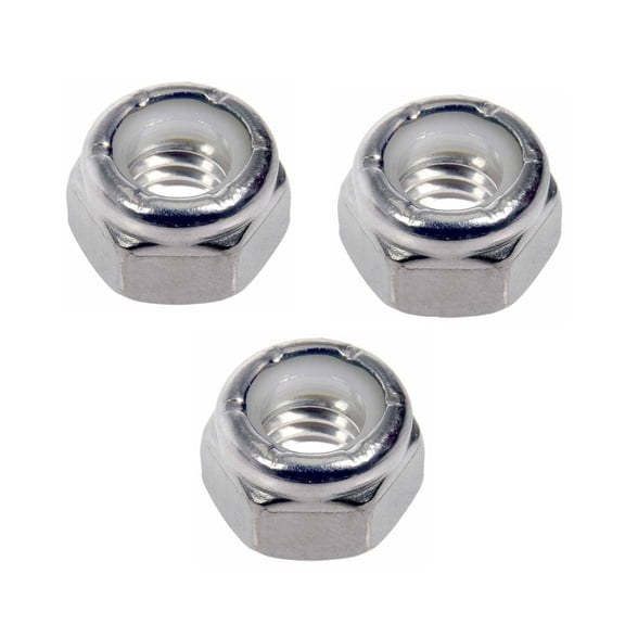 KarParts360 Hex Nuts | Stainless Steel Material | Coarse Thread | 1/4-20 Inches Callout Size | 1/4-20 Thread Size | 3 Pieces