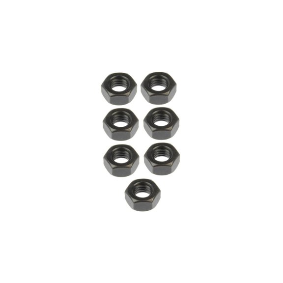 KarParts360 Hex Nuts | Steel Material | Zinc Clear Chromate Finish | Flat Seat Type | Coarse Thread Type | Clockwise Thread Direction | M5 - 0.8 Callout Size | 8 Millimeters Head Tool Size