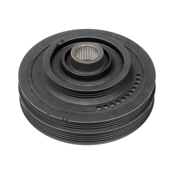 KarParts360 For Honda Accord 1995 1996 1997 Harmonic Balancer Assembly | Cast Iron | Black | Serpentine Drive Belt | Keyway Type | Standard Center Bolt Grade | Replacement For 13810P0GA01
