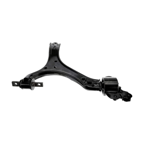 KarParts360 For Honda Accord 2013 14 15 16 2017 Suspension Control Arm | Rubber Bushing Material | Powder Coated Finish | Welded Ball Joint Mounting | Threaded Ball Joint Stud | Black | 51350T2AA02