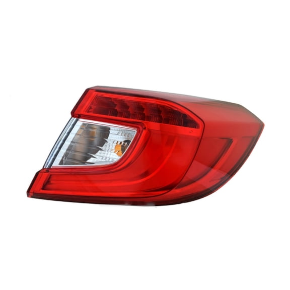 KarParts360 For Honda Accord 2018 2019 2020 Tail Light Passenger Side CAPA LED | Red And Clear Lens | ABS Plastic Housing | With Bulbs | Hybrid | Replacement For HO2805121, HO2805121C | 33500-TVA-A51