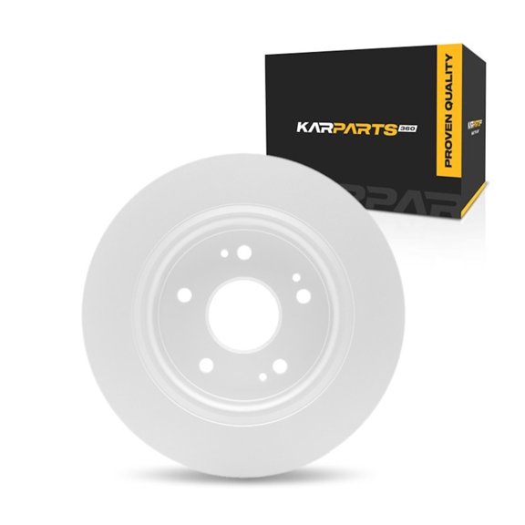 KarParts360 For Honda Accord 2018-2025 Disc Brake Rotor Rear | Cast Iron | Plain Rotor Style | 9 Millimeters/0.35 Inches Nominal Thickness | 282 Millimeters/11.10 Inches Outside Diameter | 5 Lug Hole