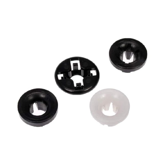 KarParts360 For Honda Civic 1990-2020 Hood Prop Rod Bushings | Nylon | White, Black Color | 0.77 Inches; 0.88 Inches Face Diameter | 0.32 Inches; 0.35 Inches Hole Diameter | 9008048064, 91604S5A003