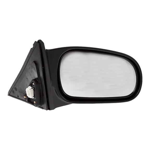 KarParts360 For Honda Civic 1996 97 98 99 2000 Door Mirror Passenger Side | Black Housing | Plastic Material | Electric Adjustment | Screws Attachment | Clear Glass | Powered Mirror | 76200-S01-A15
